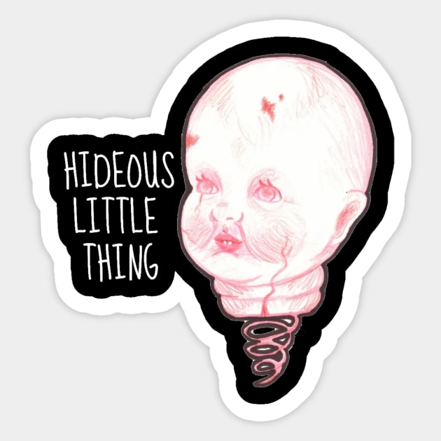 Hideous Little Thing Sticker by MissMegMcGee